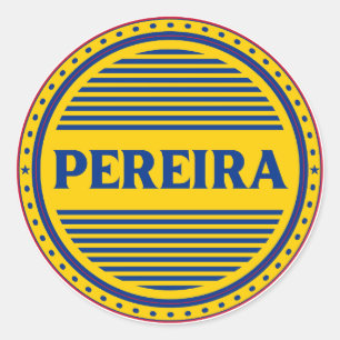 Pereira City Pride Emblem – Colombian Identity Classic Round Sticker