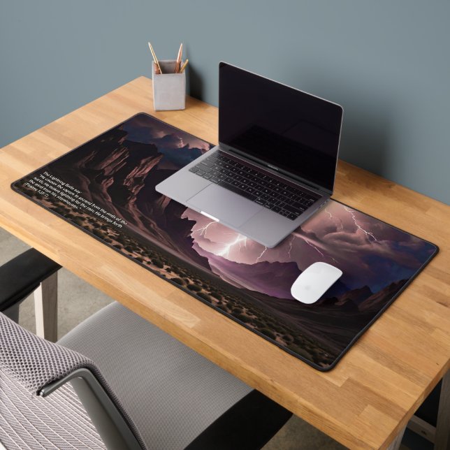 Perek Shira - LIghtning Desk Mat (Office 2)