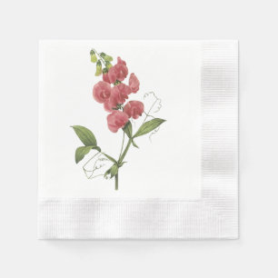 perennial sweet pea by Redouté Napkin