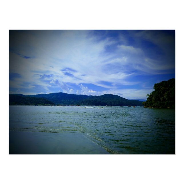 Perequê Beach Guarujá Brazil Poster (Front)