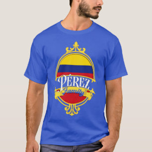 Perez Family Colombia flag T-Shirt