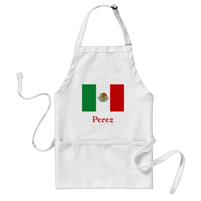 Perez Mexican Flag Standard Apron (Front)