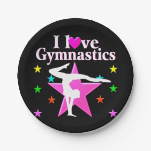 PERFECT 10 GYMNAST PAPER PLATE