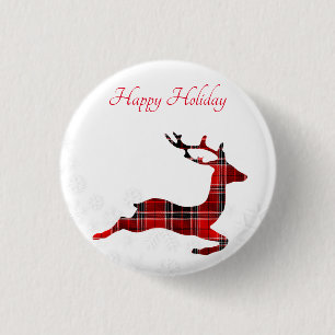 Perfect, Amazing Christmas Reindeer 3 Cm Round Badge