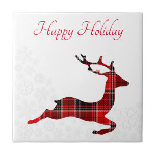 Perfect, Amazing Christmas Reindeer  Ceramic Tile