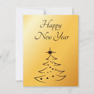 Perfect, Amazing, Gold NewYear Holiday Card