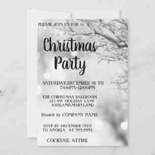 Perfect, Amazing  Sparkly Christmas  Invitation