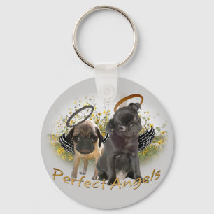 Perfect Angel Pugs Key Ring