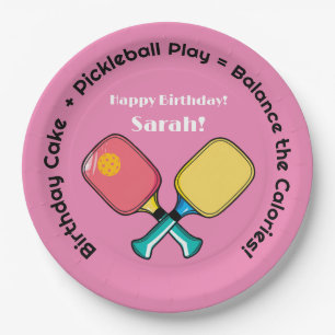 😍 Perfect balance - pickleball Paper Plate