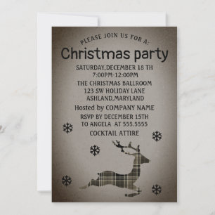 Perfect, Beautiful, Christmas Reindeer Invitation