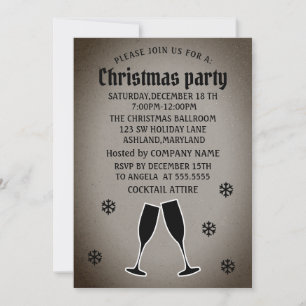 Perfect, Beautiful, Grey Christmas Invitation