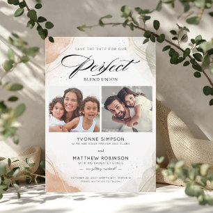 Perfect Blend Union Elegant Save The Date Card