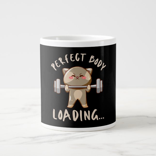 Perfect body loading... large coffee mug (Front)