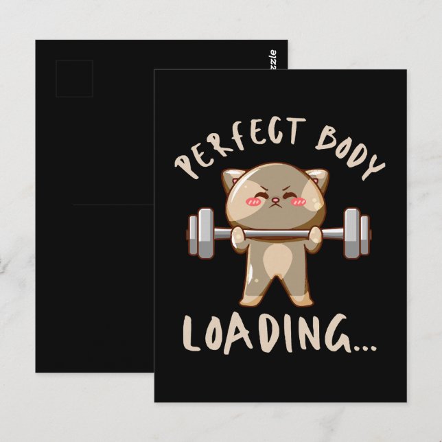 Perfect body loading... postcard (Front/Back)