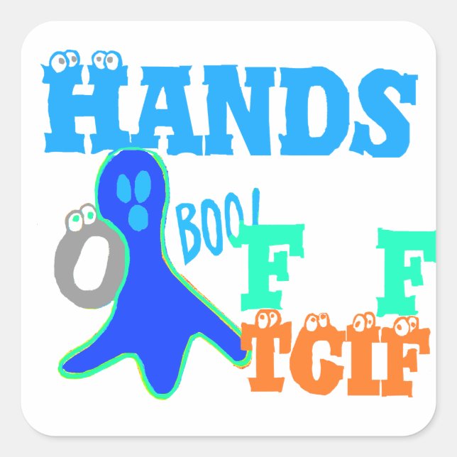 Perfect Boo! TGIF Thanks God Its Friday Hakuna Mat Square Sticker (Front)