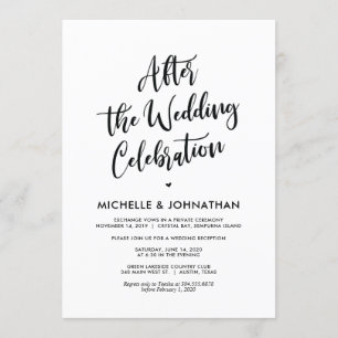 Perfect Calligraphy Wedding Elopement Invites
