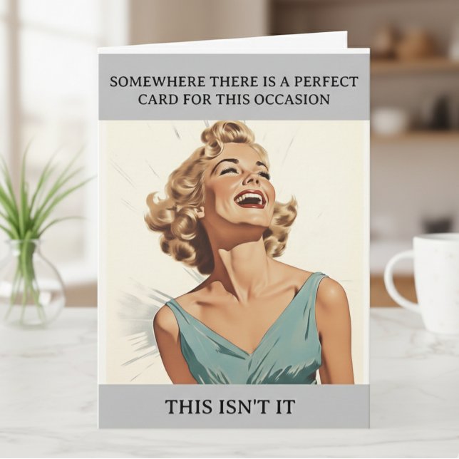Perfect card Funny Humour Retro (Creator Uploaded)