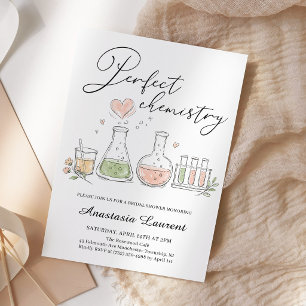Perfect Chemistry Bridal Shower Party Invitation