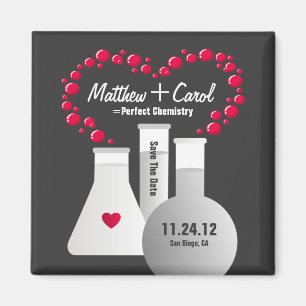 Perfect Chemistry Save The Date Magnet