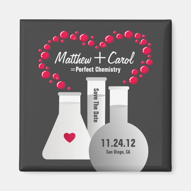 Perfect Chemistry Save The Date Magnet (Front)
