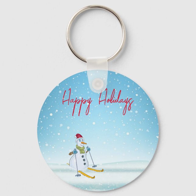 Perfect Christmas Snowman Key Ring (Front)