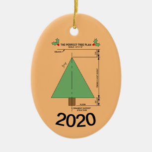 Perfect Christmas Tree Ceramic Ornament