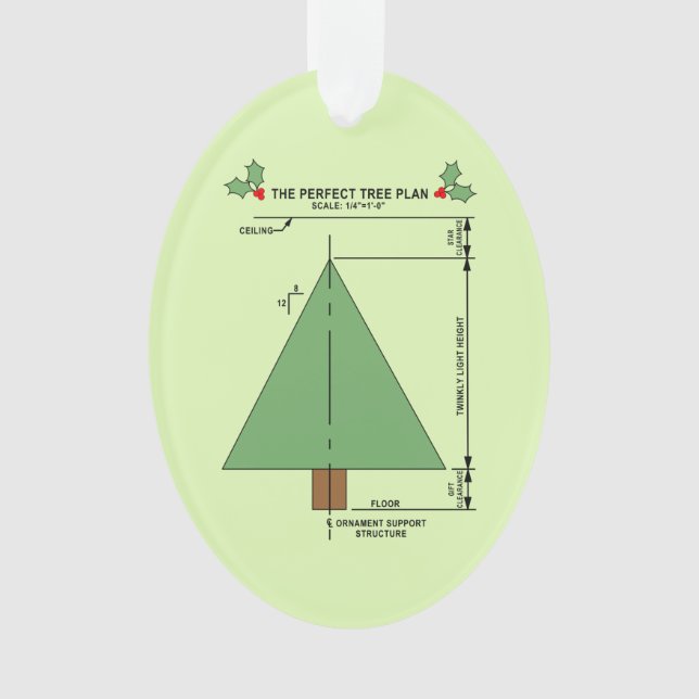 Perfect Christmas Tree Ornament (Front)