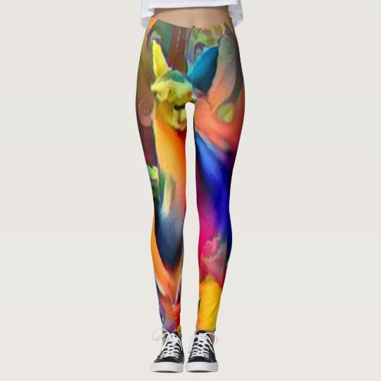 Perfect Colourful Llama Leggings