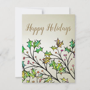 Perfect, Cool Christmas Berry Holiday Card