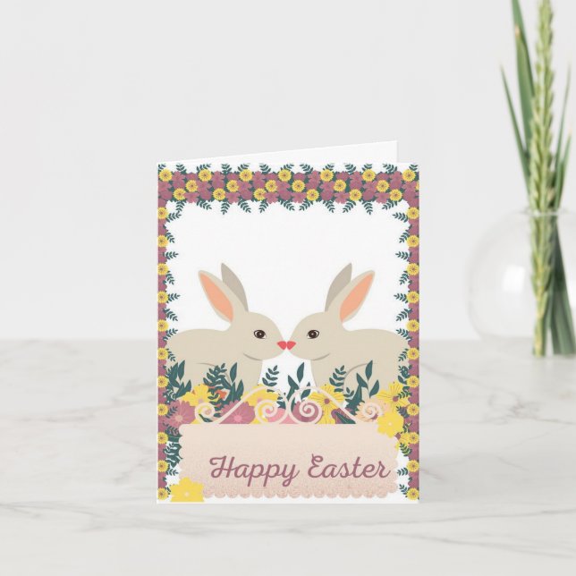Perfect, Cool Happy Easter,  Bunny Announcement (Front)
