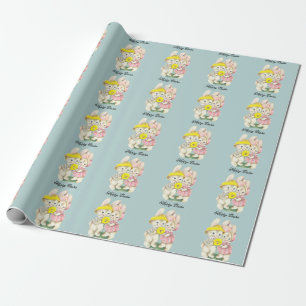 Perfect, Cool Happy Easter, Bunny Wrapping Paper
