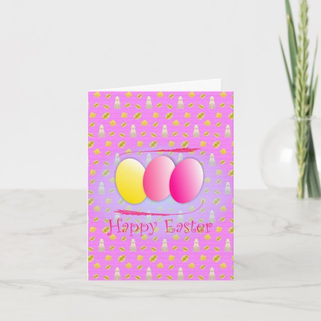 Perfect, Cool Happy Easter, Eggs Announcement (Front)