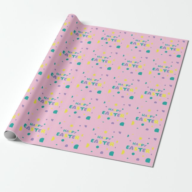 Perfect, Cool Happy Easter,  Eggs  Wrapping Paper (Unrolled)