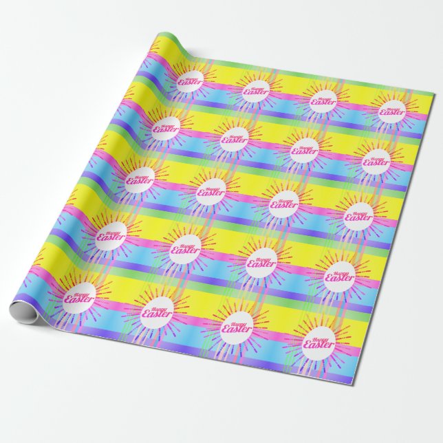 Perfect, Cool Happy Easter Eggs  Wrapping Paper (Unrolled)