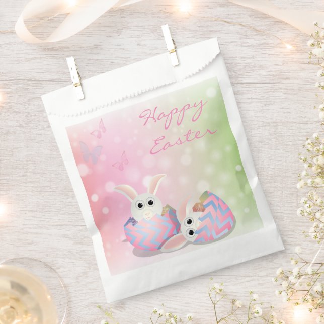 Perfect, Cool Happy Easter, Happy Bunny  Favour Bag (Clipped)