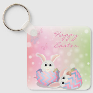 Perfect, Cool Happy Easter, Happy Bunny Key Ring