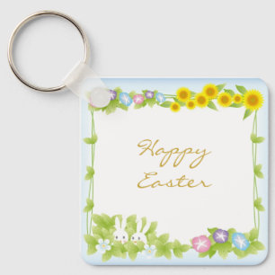 Perfect, Cool Happy Easter, Happy Bunny  Key Ring