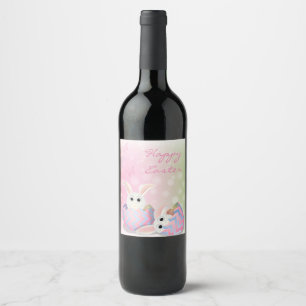 Perfect, Cool Happy Easter, Happy Bunny Wine Label