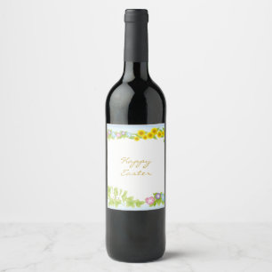 Perfect, Cool Happy Easter, Happy Bunny Wine Label