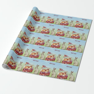 Perfect, Cool Happy Easter Vintage Wrapping Paper
