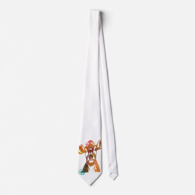 Perfect Cow Lady Neck Tie  (Front)