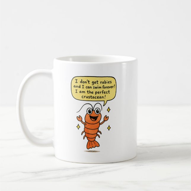 Perfect Crustacean Lobster Coffee Mug (Left)