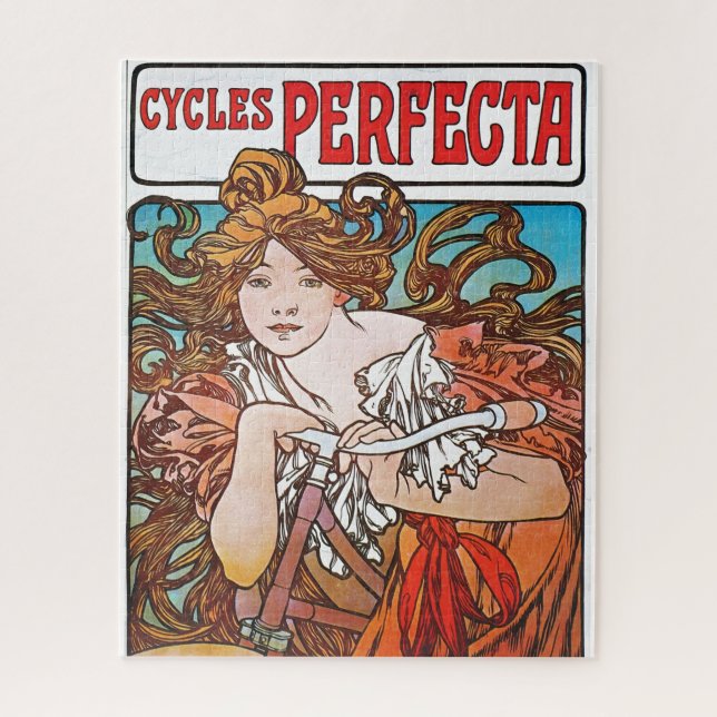 Perfect Cycles Alphonse Mucha Art Nouveau Jigsaw Puzzle (Vertical)