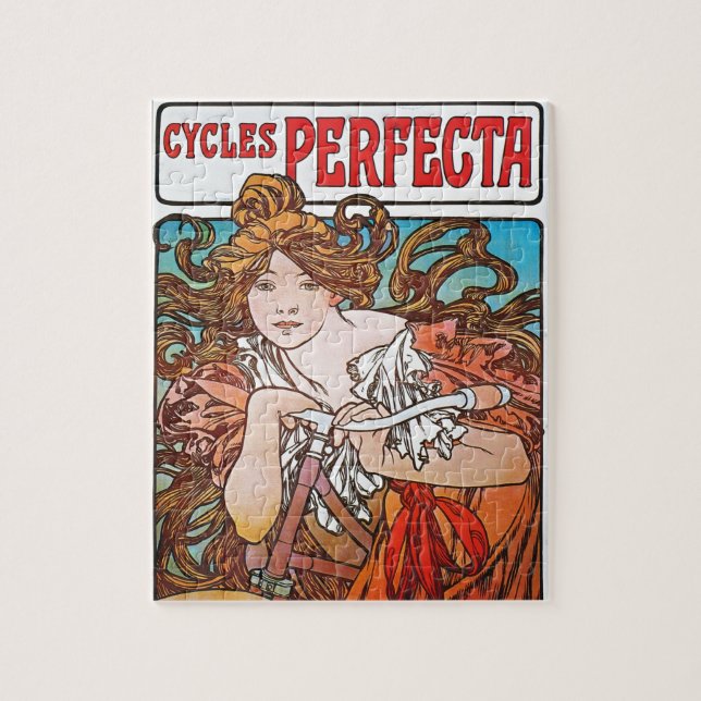 Perfect Cycles Alphonse Mucha Art Nouveau Jigsaw Puzzle (Vertical)