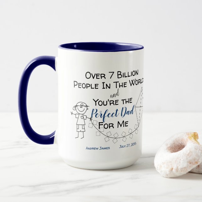 Perfect DAD For Me - From Boy Mug (With Donut)