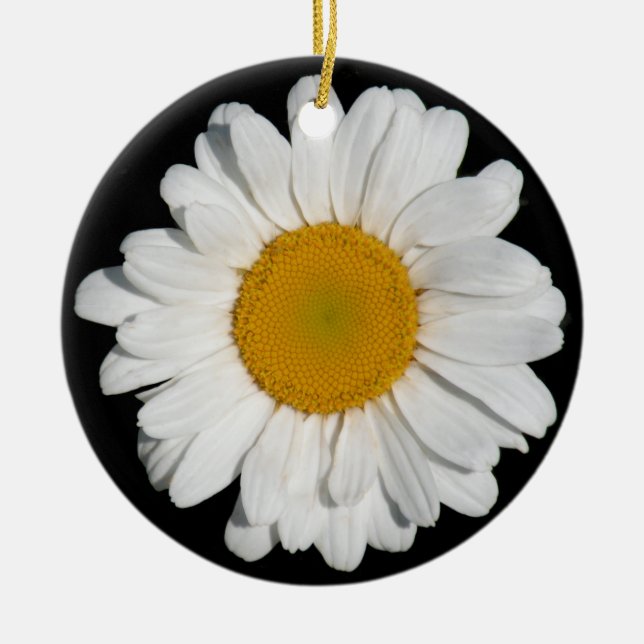 'Perfect Daisy' Ceramic Tree Decoration (Front)