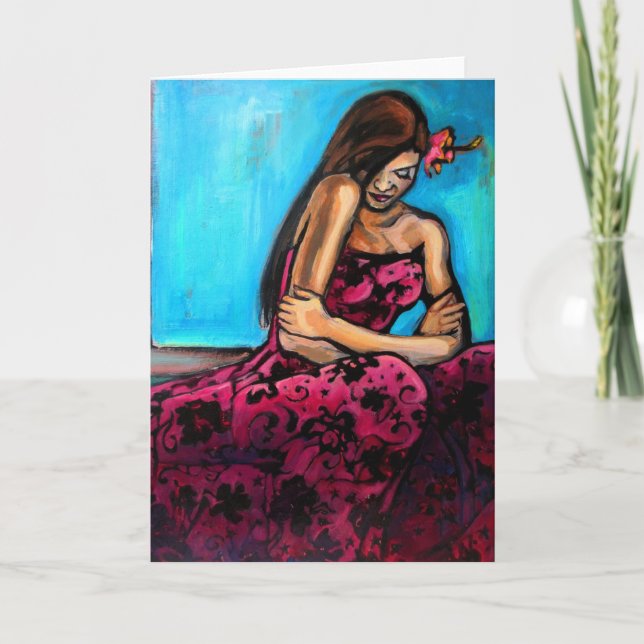 "Perfect Day" Art Print Greeting Card (Front)