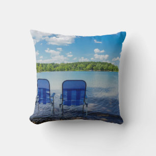 Perfect Day At The Lake Cushion