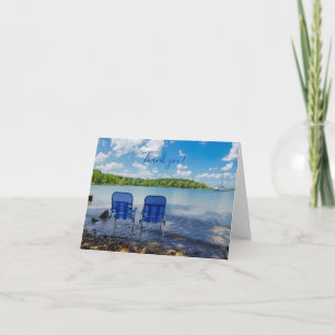 Perfect Day At The Lake Thank You Card