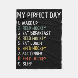 Perfect Day Field Hockey Shirts Men Boys Teen Fiel Fleece Blanket